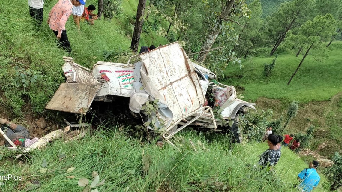 दार्चुलामा जीप दुर्घटना हुदा ५ जनाको मुत्यु