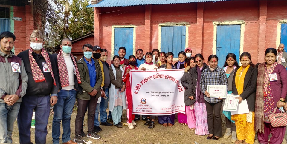 गोदावरी १२ ओलानीमा ७ दिने उद्धघोषण तालिम सम्पन्न