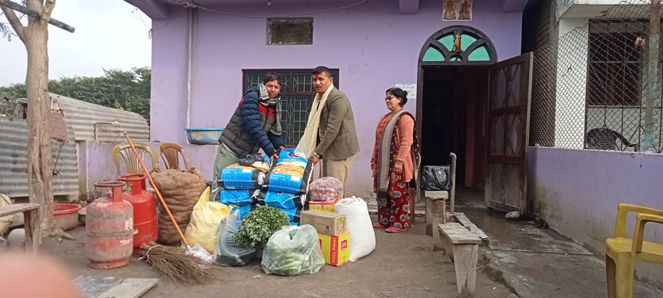 गोदावरी नगरपालिका वडा नं २ द्धारा सेभ हाउसलाई ५० हजार बराबरको खाध्यान्न सहयोग