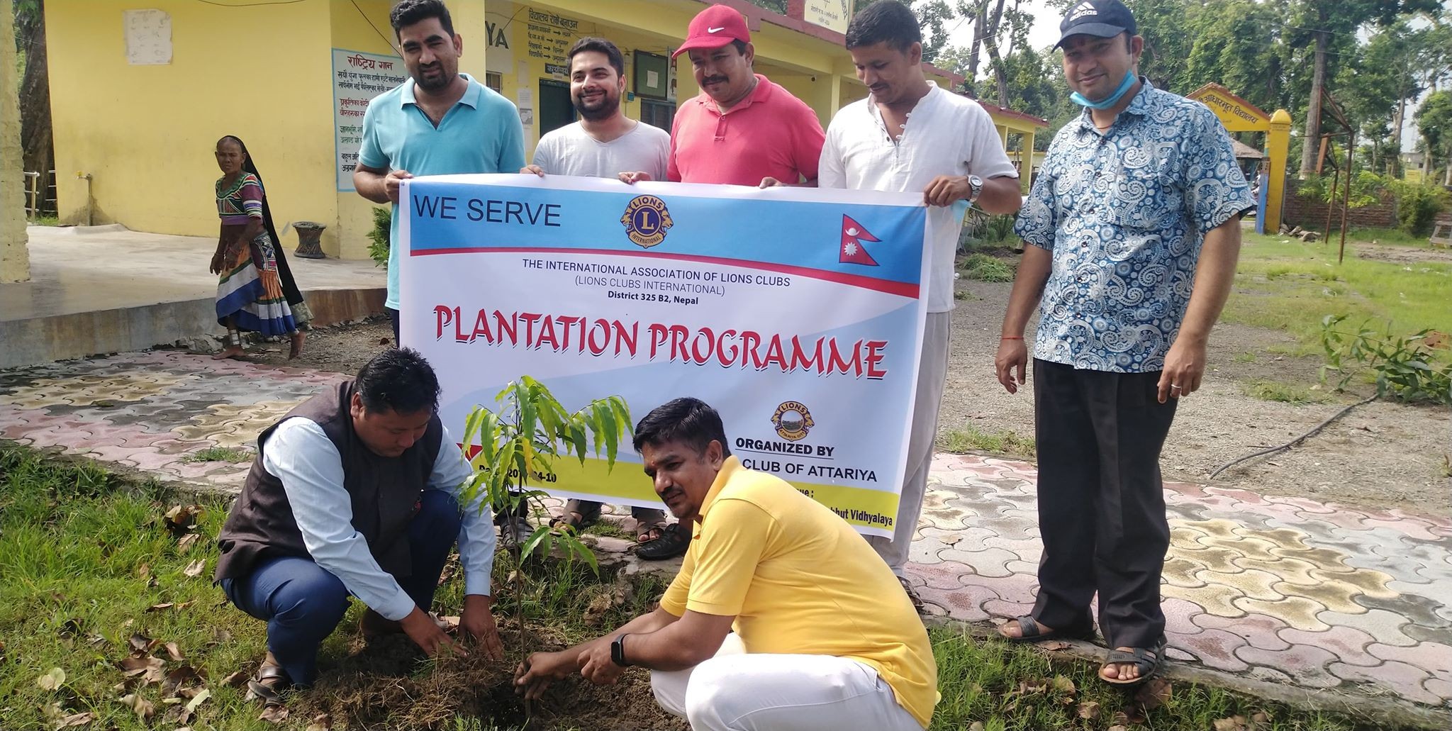 लायन्स क्लब अफ अत्तरिया सिटिद्धारा सु.प समाबेशी स्कूलको प्रंगणमा बृक्षारोपण