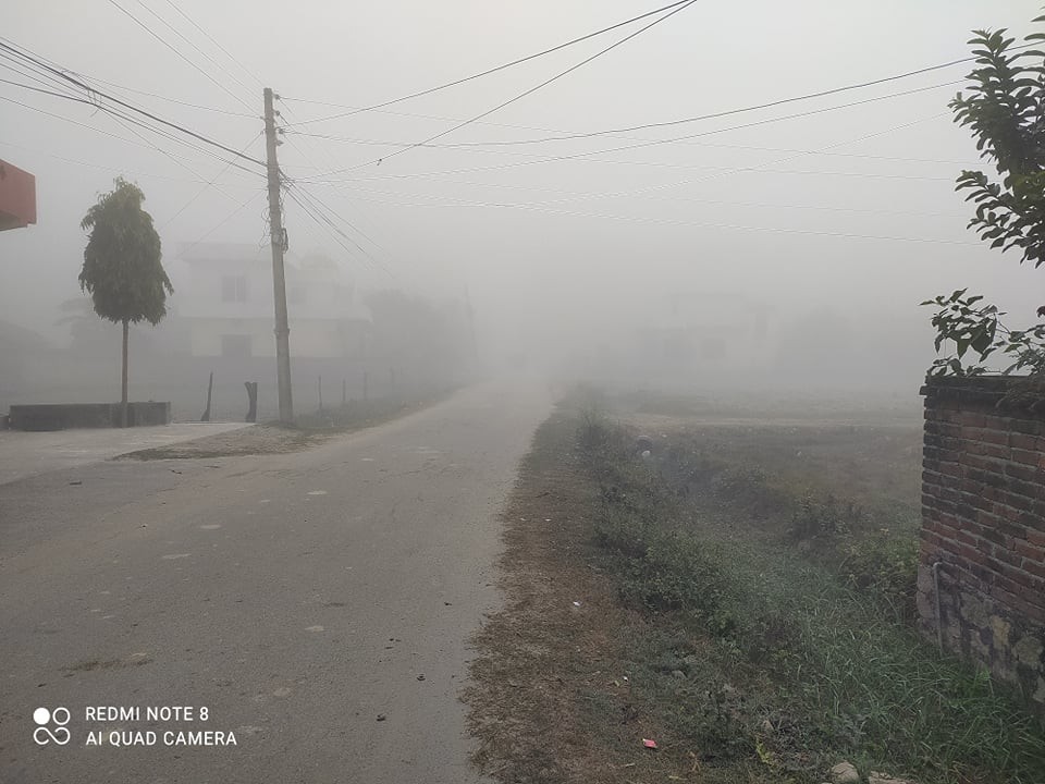 आज तराईका भूभागमा बाक्लो हुस्सु र कुहिरो