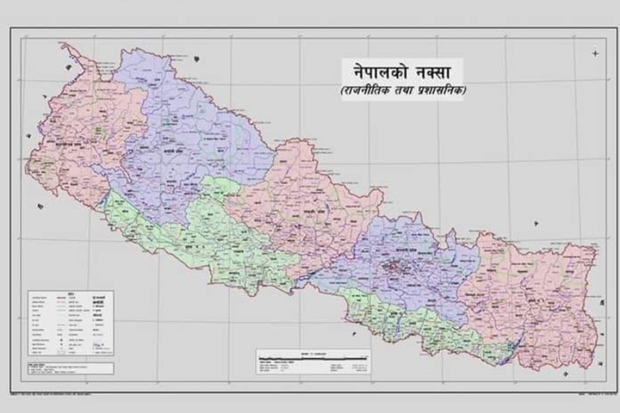 सरकारले  कक्षा ८ र ११ को पाठ्यक्रममा  नेपालको नयाँ नक्सा समावेश