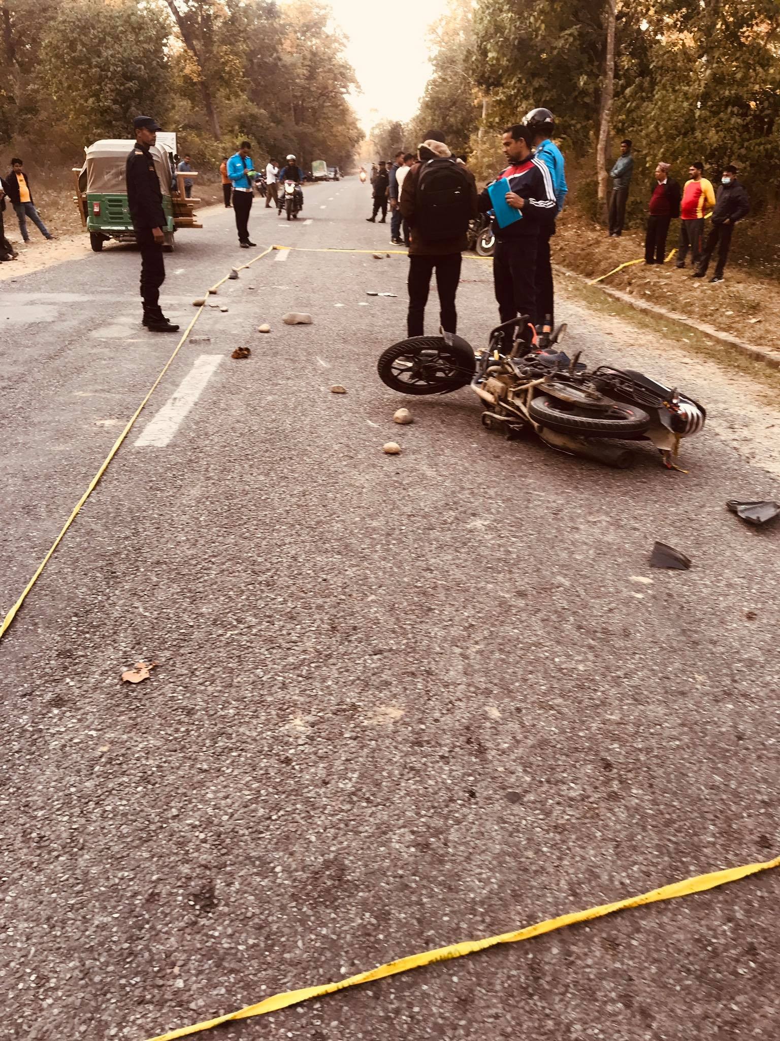 कन्चनपुरको शुक्लाफाटा  जङ्गलमा सडक दुर्घटना मा परी सोमबार  दुई जनाको मृत्यु