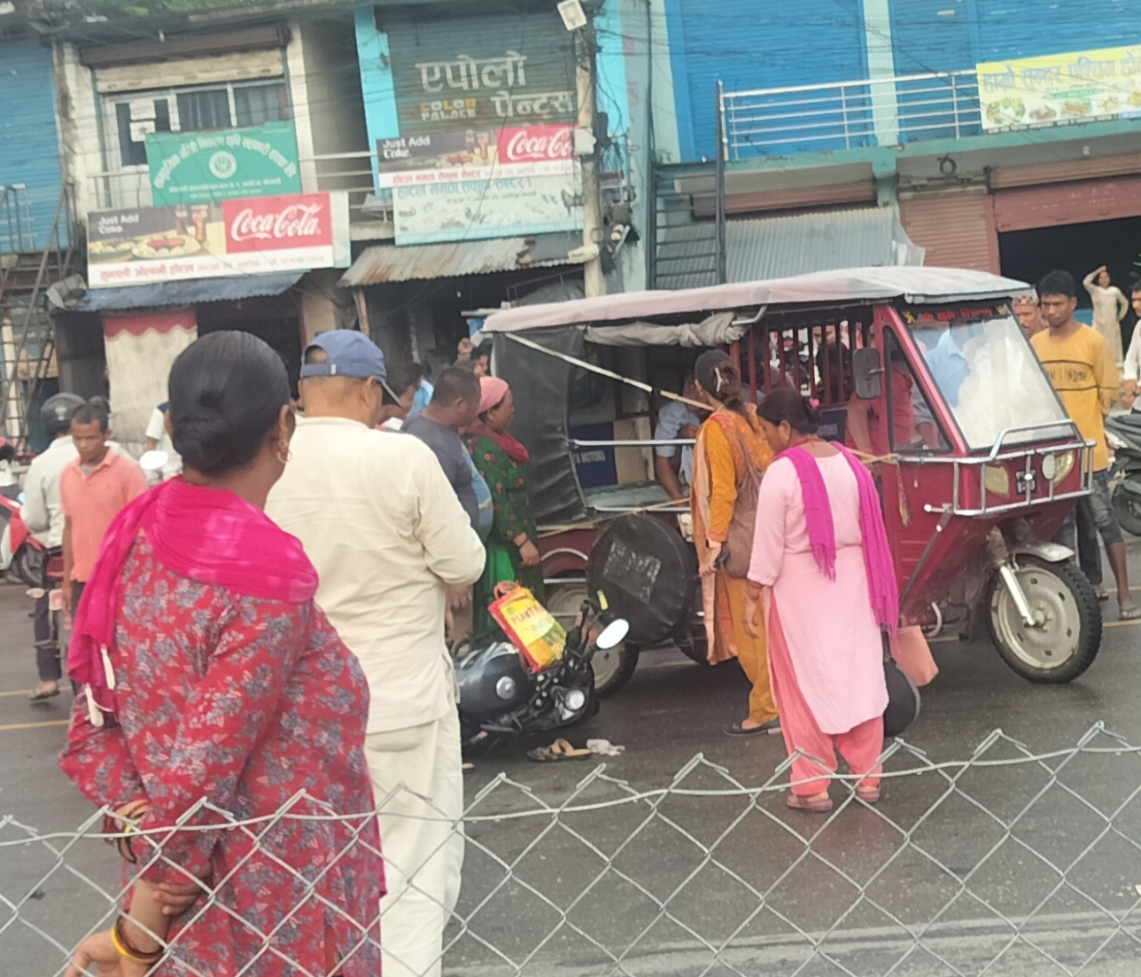 कैलाली को अत्तरियामा मोटरसाइकल दुर्घटना हुँदा एक जना घाइते