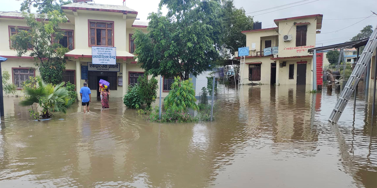 नेपाल विद्युत प्राधिकरण धनगढी वितरण केन्द्र डुबानमा