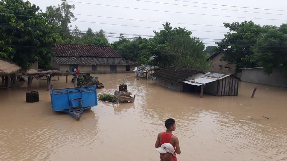 कञ्चनपुरको वनहरा शिविर डुबानमा, प्रहरी टोली उद्धारमा खटियो