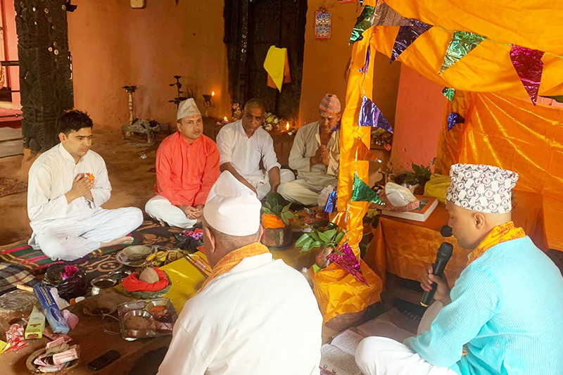 कोरोना महामारी रोक्न बैतडीको प्रसिद्ध जगन्नाथ मन्दिरमा महायज्ञ