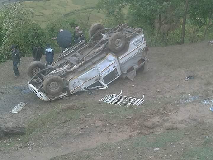 अछाममा जीप दुर्घटना हुँदा ३ जनाको मृत्यु , ३ घाईते