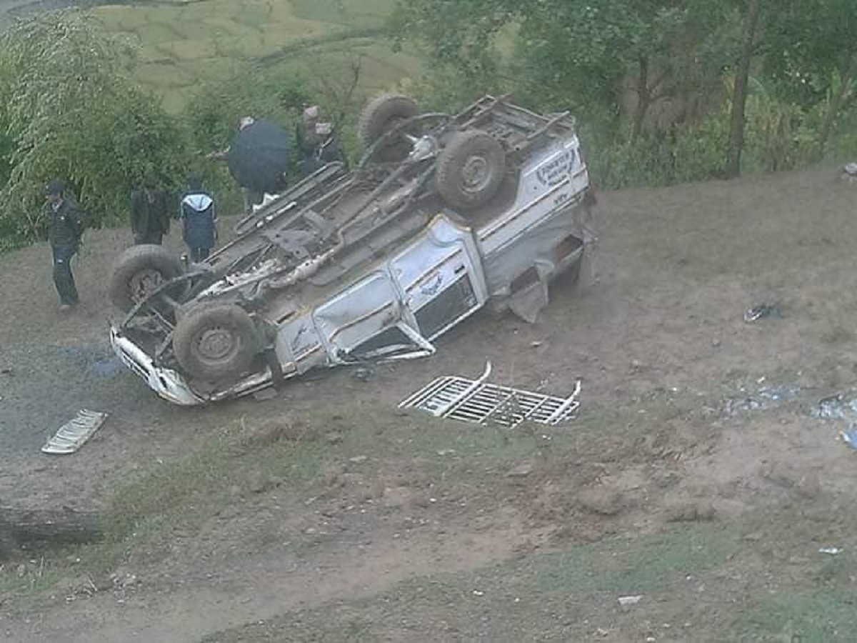 बझाङमा जन्ती बोकेको जीप दुर्घटना हुँदा एक जनाको मृत्यु