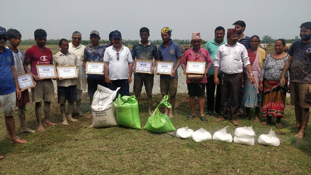 राष्ट्रिय धान दिवसको अवसरमा साझा विवेकशिल पार्टीको आयोजनामा गोरु दौडाउने प्रतियोगिता सम्पन्न