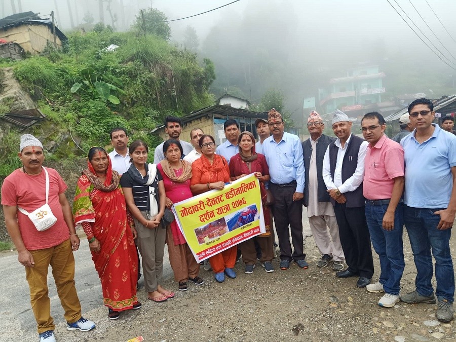 कैलालीको गोदावरी धामबाट बडीमालिका दर्शन यात्रा सुरु