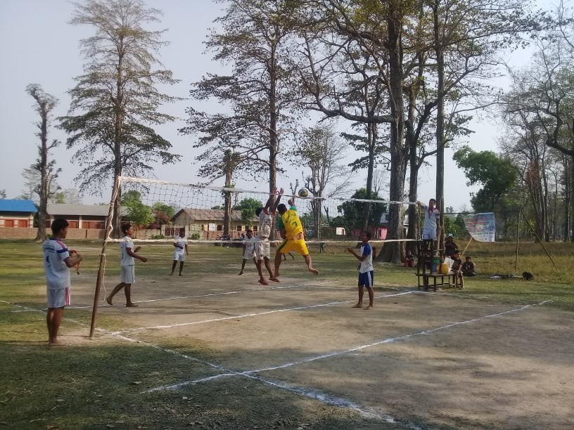 अत्तरियामा जारी अन्तर मा .बि स्तरिय भलिबल प्रतियोगितामा आज पाँच खेलहरु सम्पन्न