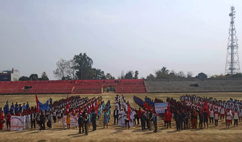 धनगढीमा राष्ट्रपति रनिङ सिल्ड प्रतियोगिता सुरु