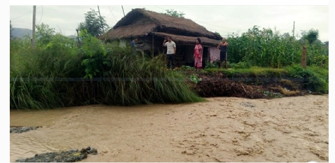 बाढी आउदा डडेल्धुराको भित्रिमधेश क्षेत्रमा क्षति