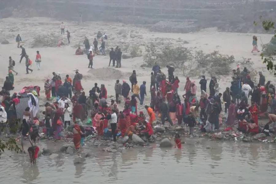 गोदावरीमा स्नान गर्नेको घुँइचो (तस्बीरमा हेर्नुस्  )