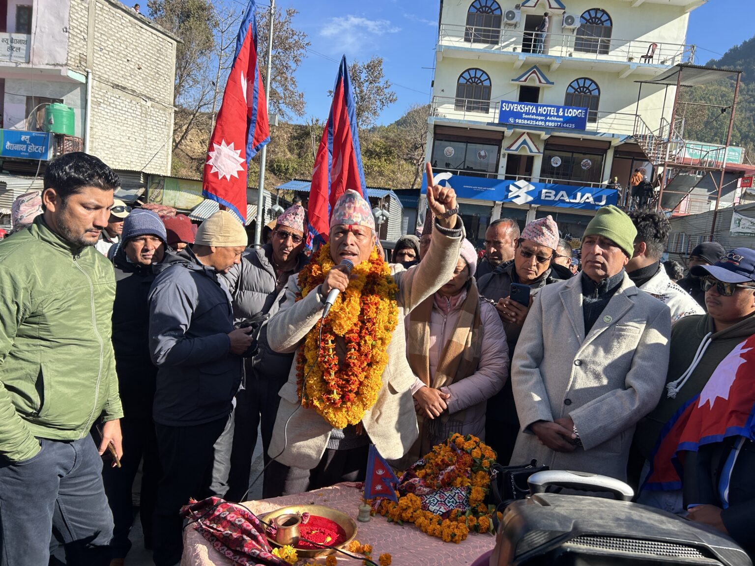 रावल गृह जिल्ला अछाममा, मातृभूमि जागरण अभियानको औपचारिक शुरुवात गर्दै