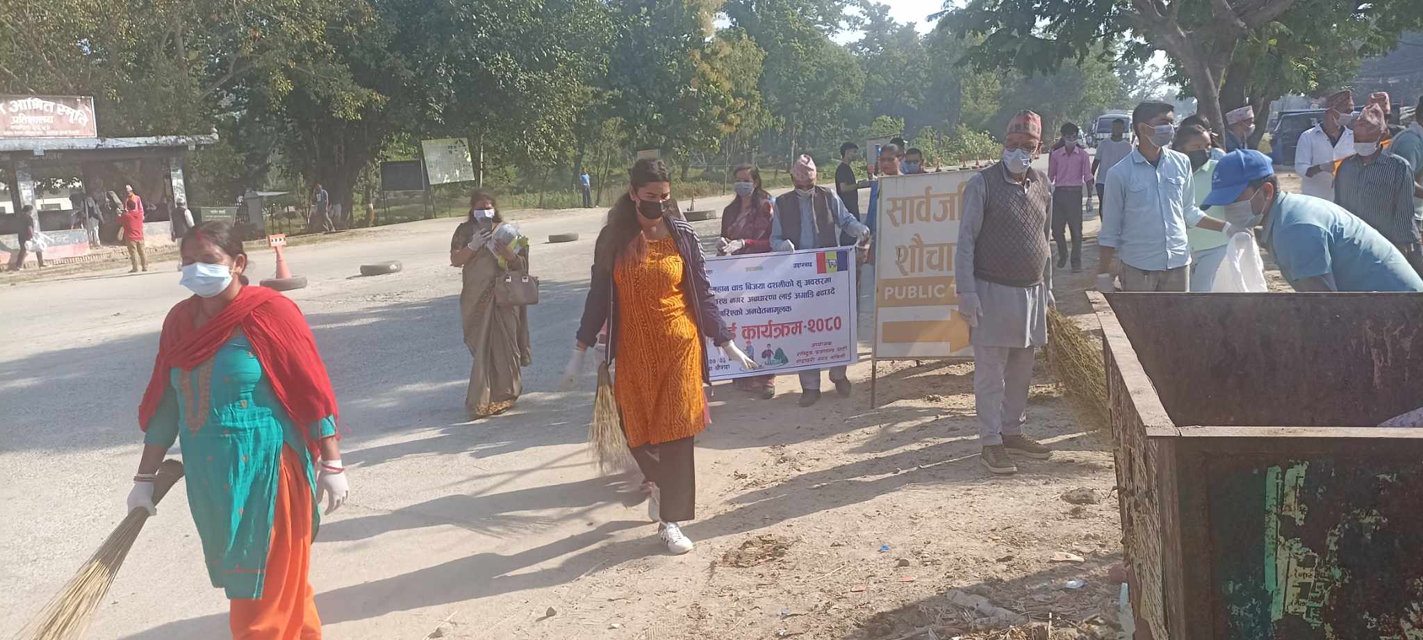 राप्रपाले गर्‍यो अत्तरिया बजार सरसफाइ